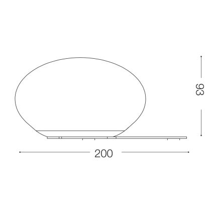Ideal Lux - LED-pöytävalaisin NINFEA 1xGX53/9W/230V valkoinen