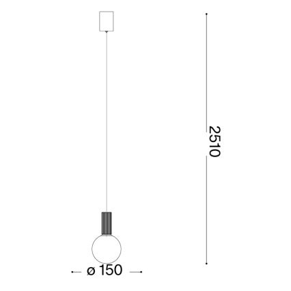 Ideal Lux - LED-riippuvalaisin kaapelilla ODEON LED/8W/230V CRI 90 halkaisija 15 cm beige/valkoinen