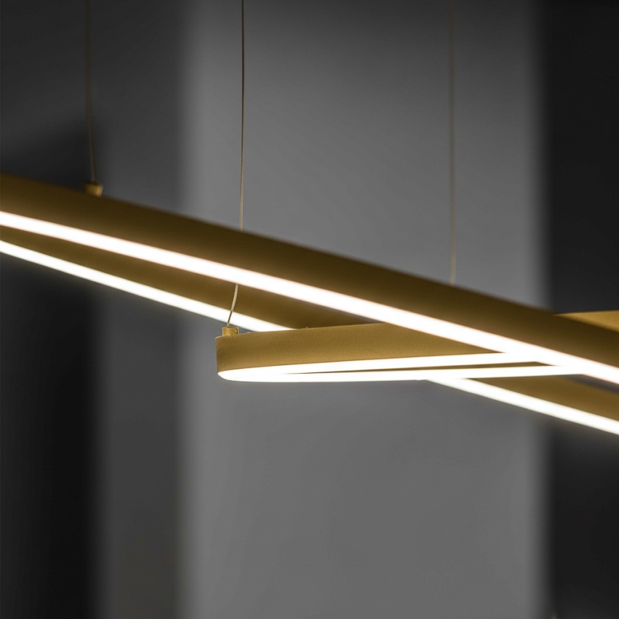 Ideal Lux - LED-riippuvalaisin vaijerilla ORACLE SLIM LED/29W/230V 3000K CRI 90 halkaisija 50 cm kultainen