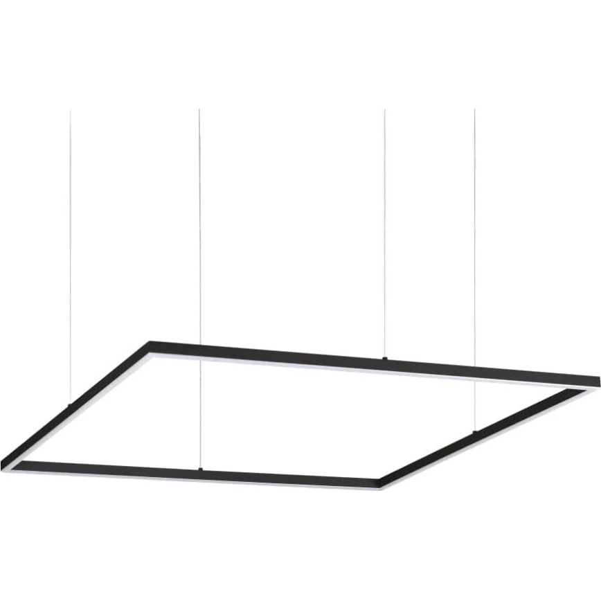 Ideal Lux - LED-riippuvalaisin kaapelilla ORACLE SLIM LED/53W/230V 3000K CRI 90 90x90 cm musta