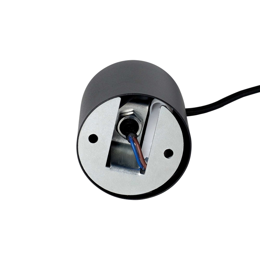 Ideal Lux - LED-riippuvalaisin LOOK 1xGU10/7W/230V CRI 90, halkaisija 6 cm, musta