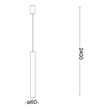 Ideal Lux - LED-riippuvalaisin LOOK 1xGU10/7W/230V CRI 90, halkaisija 6 cm, musta