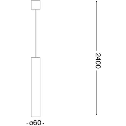 Ideal Lux - LED-riippuvalaisin LOOK 1xGU10/7W/230V CRI 90 Ø 6 cm kiiltävä kromi