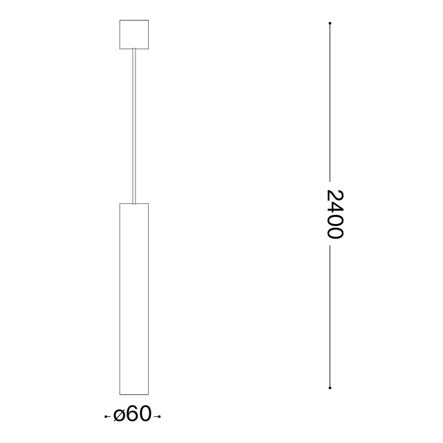 Ideal Lux - LED-riippuvalaisin LOOK 1xGU10/7W/230V CRI 90 Ø 6 cm kiiltävä kromi
