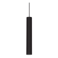 Ideal Lux - LED-riippuvalaisin ripustuskaapelilla LOOK 1xGU10/7W/230V CRI 90 halkaisija 6 cm musta