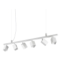Ideal Lux - LED-riippuvalaisin vaijerilla DYNAMITE 6xGU10/7W/230V CRI 90 valkoinen