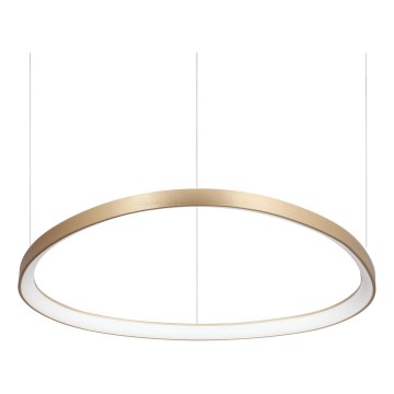 Ideal Lux - LED-riippuvalaisin vaijerilla GEMINI LED/56W/230V 4000K Ø 81 cm CRI 90 messinki