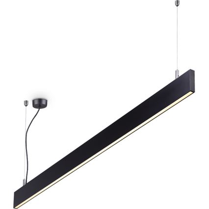 Ideal Lux - LED-riippuvalaisin vaijerilla LINUS LED/32W/230V 4000K CRI 90 120 cm musta