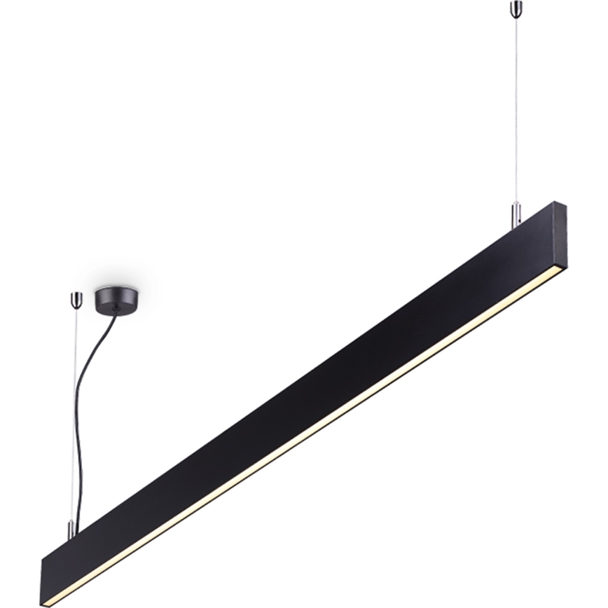 Ideal Lux - LED-riippuvalaisin vaijerilla LINUS LED/32W/230V 4000K CRI 90 120 cm musta