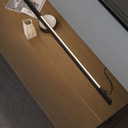 Ideal Lux - LED-riippuvalaisin vaijerilla LINUS LED/32W/230V 4000K CRI 90 120 cm musta