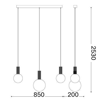 Ideal Lux - LED-riippuvalaisin vaijerilla ODEON LED/20W/230V CRI 90 beige/valkoinen
