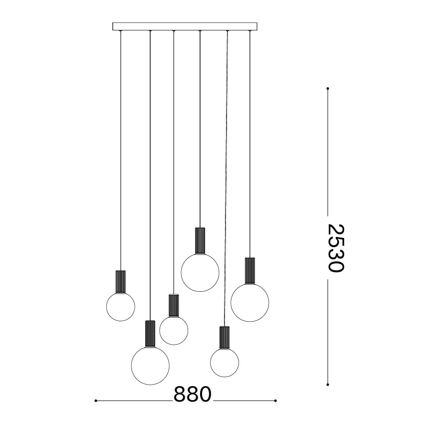 Ideal Lux - LED-riippuvalaisin vaijerilla ODEON LED/39W/230V CRI 90 beige/valkoinen