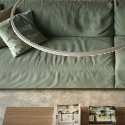 Ideal Lux - LED-riippuvalaisin kaapelilla ORACLE SLIM LED/53W/230V 2700K CRI 90 halkaisija 90 cm valkoinen