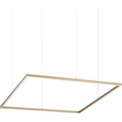 Ideal Lux - LED-riippuvalaisin vaijerilla ORACLE SLIM LED/53W/230V 3000K CRI 90 90x90 cm kultainen