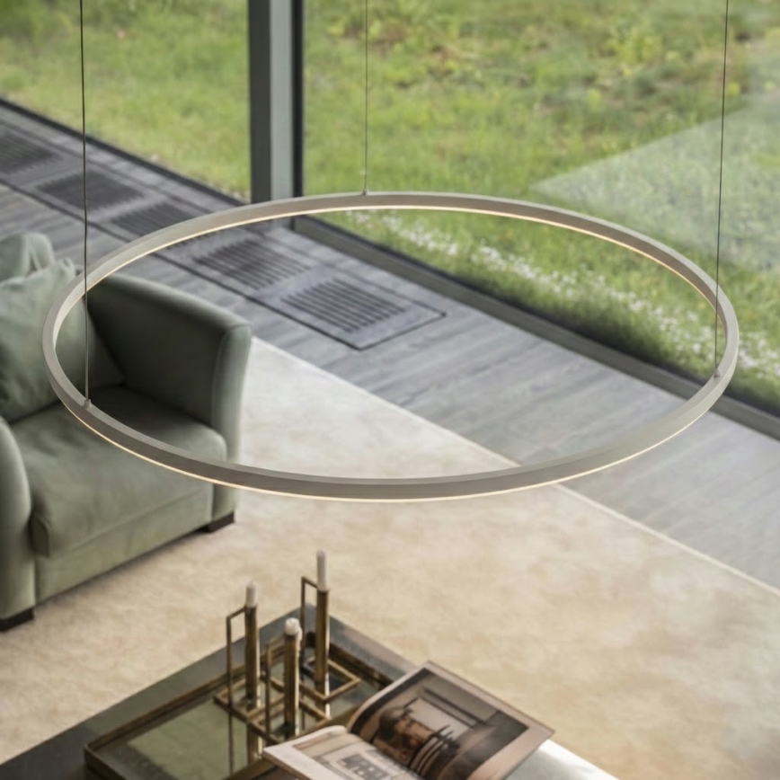 Ideal Lux - LED-riippuvalaisin kaapelilla ORACLE SLIM LED/83W/230V 3000K CRI 90 Ø 150 cm valkoinen