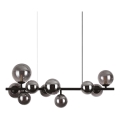 Ideal Lux - LED-riippuvalaisin vaijerilla PERLAGE 10xG9/3W/230V 81 cm musta/savunmusta