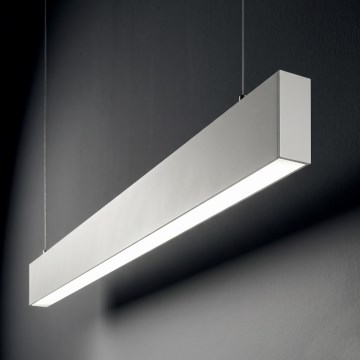 Ideal Lux - LED-riippuvalaisin vaijerilla STEEL LED/29W/230V 3000K CRI 90 120 cm valkoinen