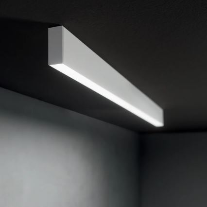 Ideal Lux - LED-riippuvalaisin vaijerilla STEEL LED/29W/230V 3000K CRI 90 120 cm valkoinen