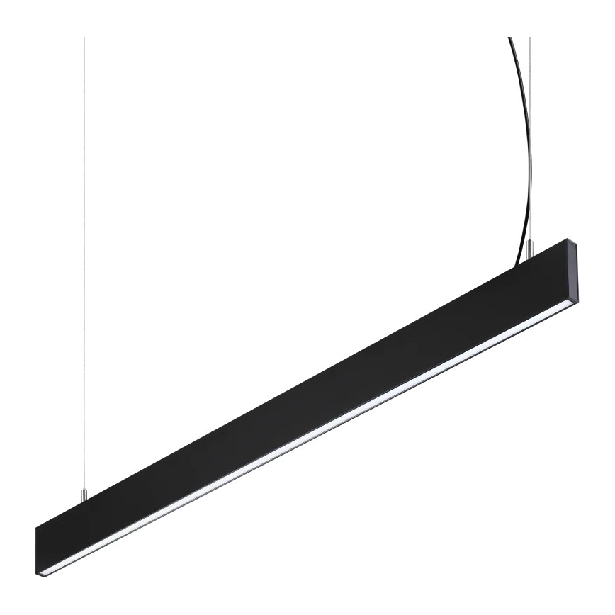 Ideal Lux - LED-riippuvalaisin vaijerilla STEEL LED/29W/230V 4000K CRI 90 120 cm musta