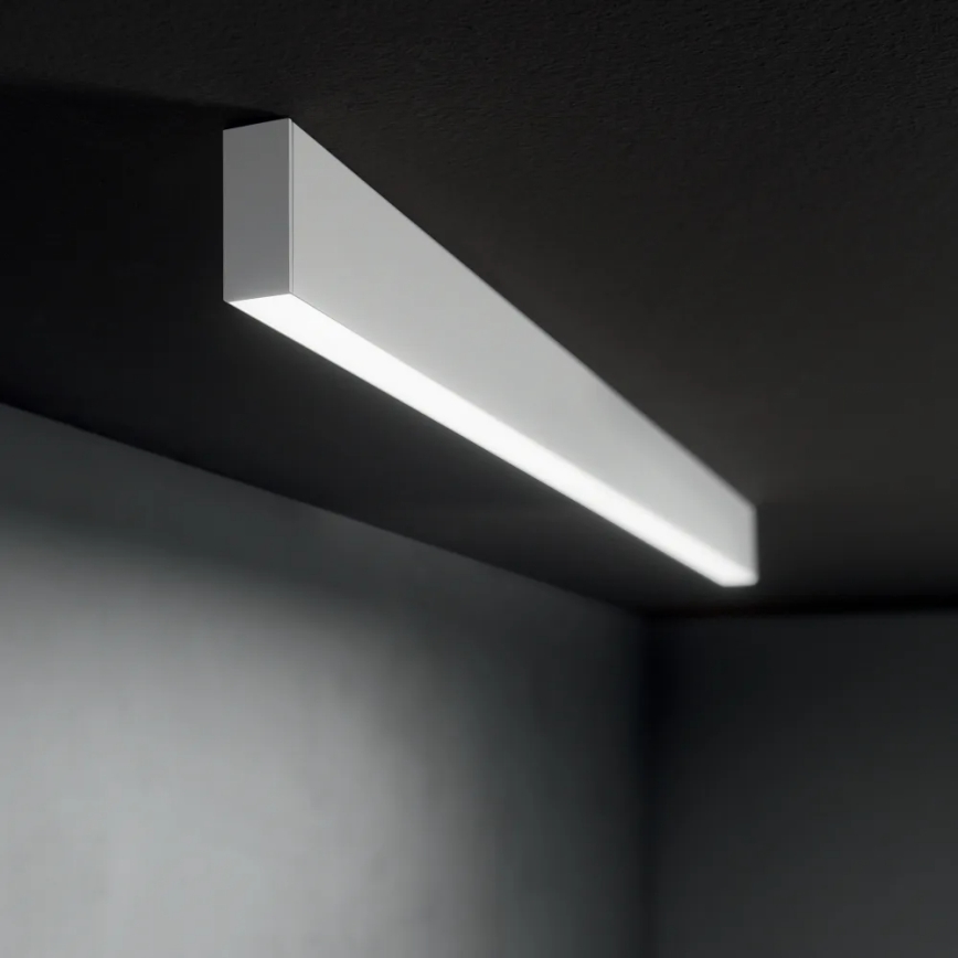 Ideal Lux - LED-riippuvalaisin vaijerilla STEEL LED/29W/230V 4000K CRI 90 120 cm valkoinen