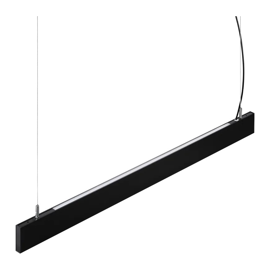 Ideal Lux - LED-riippuvalaisin vaijerilla STEEL LED/29W/230V 4000K Ra 90 120 cm musta