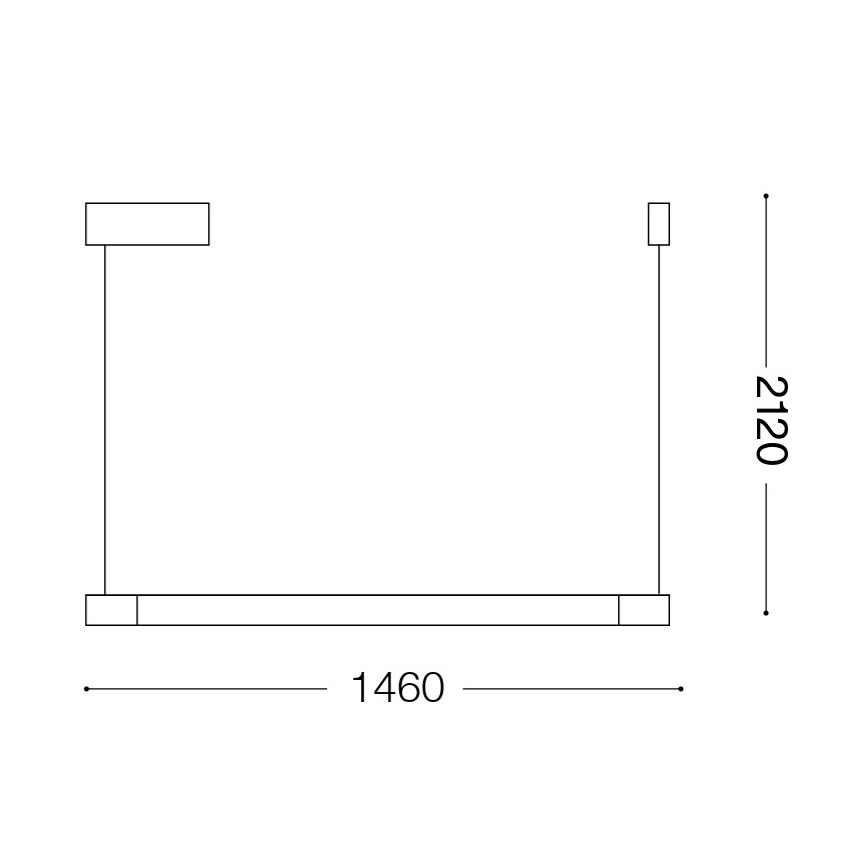 Ideal Lux - LED-riippuvalaisin vaijerilla YOKO LED/17W/230V CRI 90 valkoinen