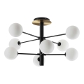 Ideal Lux - LED-riipuskattokruunu COSMOPOLITAN 8xG9/3W/230V halkaisija 64 cm musta