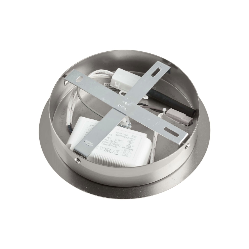 Ideal Lux - LED-riipuskattokruunu EQUINOXE 12xG4/2W/230V halkaisija 124 cm kiiltävä kromi/läpinäkyvä