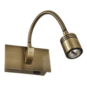 Ideal Lux - LED säädettävä seinävalaisin DYNAMO LED/3,5W/230V CRI 90 pronssinvärinen