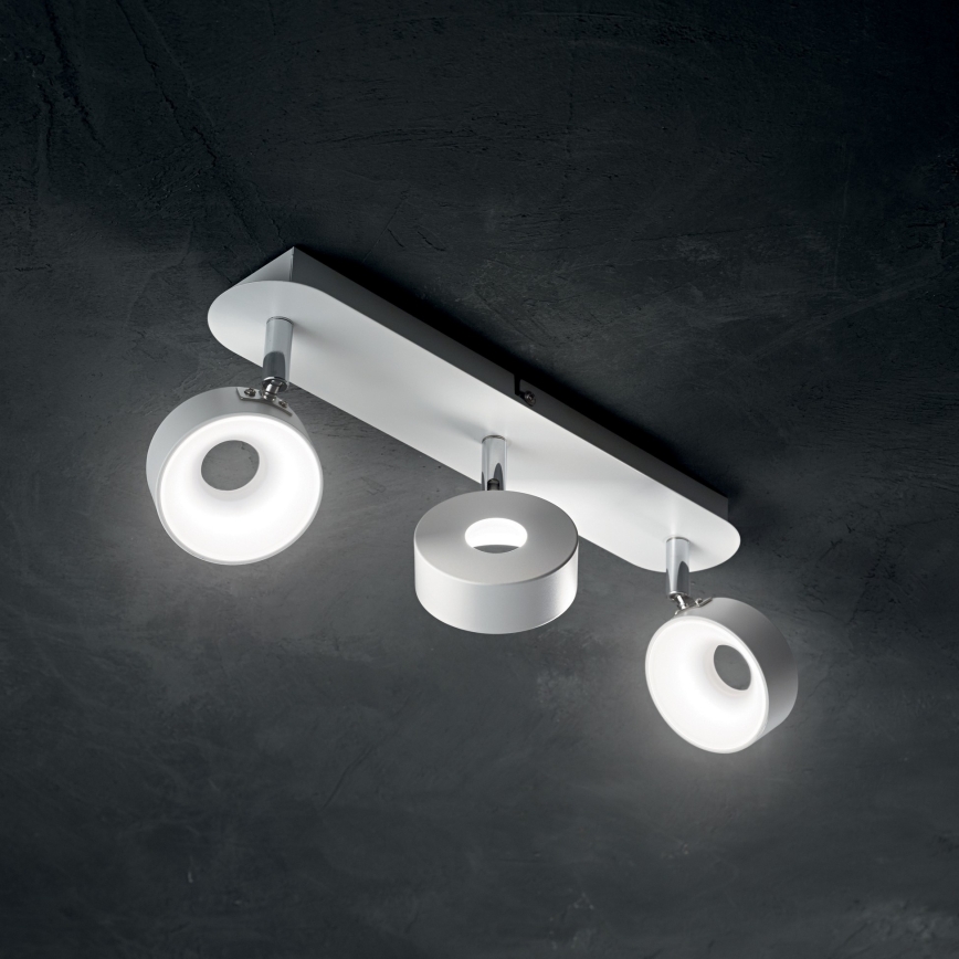 Ideal Lux - LED-seinäkohdevalaisin OBY 3xLED/6W/230V CRI 90 valkoinen