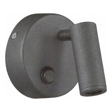 Ideal Lux - LED-seinäspotti PAGE LED/3W/230V CRI 90 musta