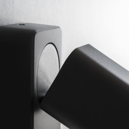 Ideal Lux - LED-seinäspotti RUDY 1xGU10/7W/230V CRI 90 musta