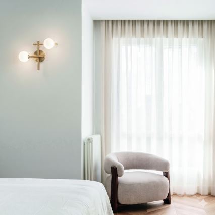 Ideal Lux - LED-seinävalaisin ATLAS 2xG9/3W/230V kultainen