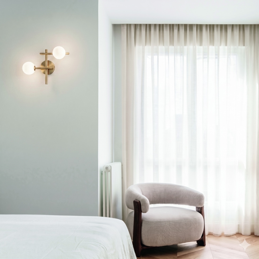 Ideal Lux - LED-seinävalaisin ATLAS 2xG9/3W/230V kultainen