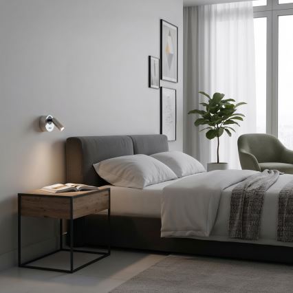 Ideal Lux - LED-seinävalaisin BEAN LED/3W/230V CRI 90 kiiltävä kromi