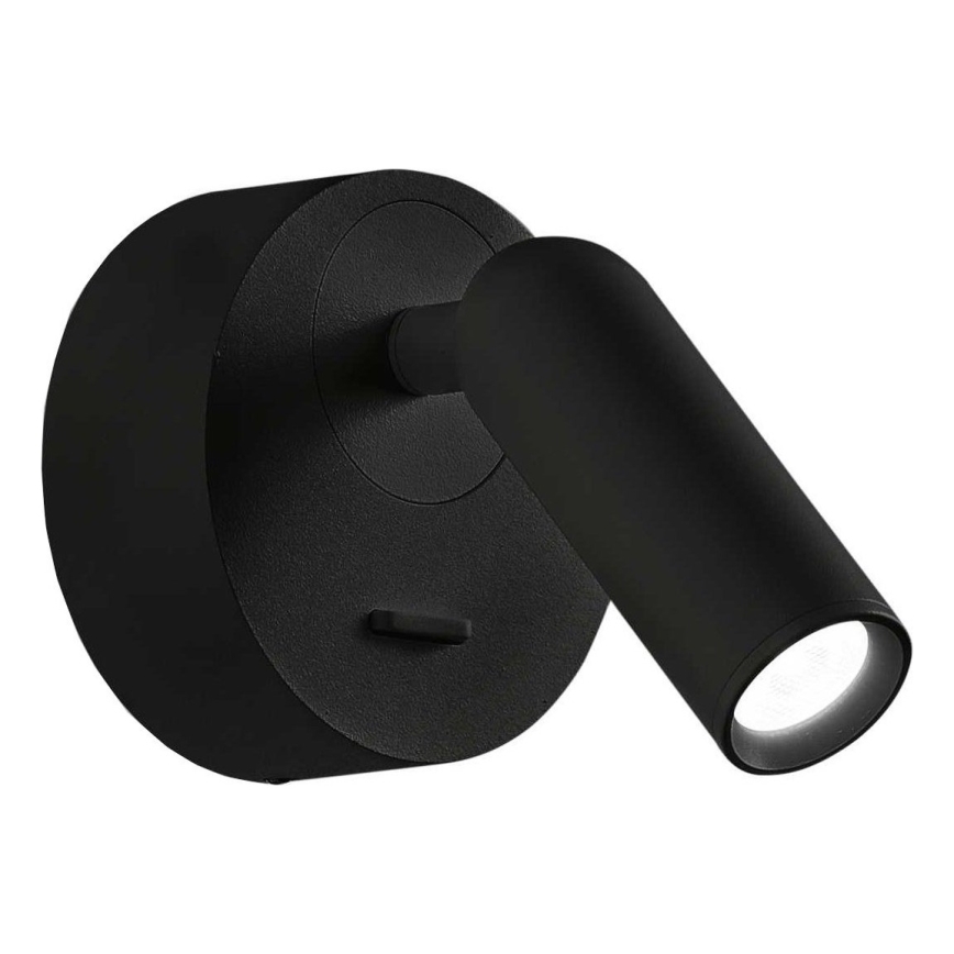 Ideal Lux - LED-seinävalaisin BEAN LED/3W/230V CRI 90 musta