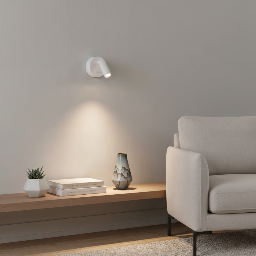 Ideal Lux - LED-seinävalaisin BEAN LED/3W/230V CRI 90 valkoinen