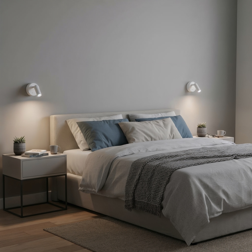 Ideal Lux - LED-seinävalaisin BEAN LED/3W/230V CRI 90 valkoinen