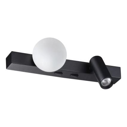 Ideal Lux - LED-seinävalaisin BINOMIO 2xLED/3W/230V CRI 90 musta