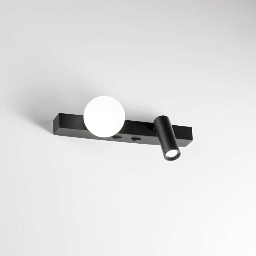 Ideal Lux - LED-seinävalaisin BINOMIO 2xLED/3W/230V CRI 90 musta
