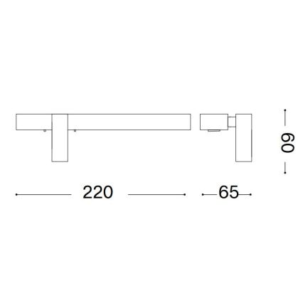 Ideal Lux - LED-seinävalaisin BONNE LED/6,5W/230V CRI 90 kulta