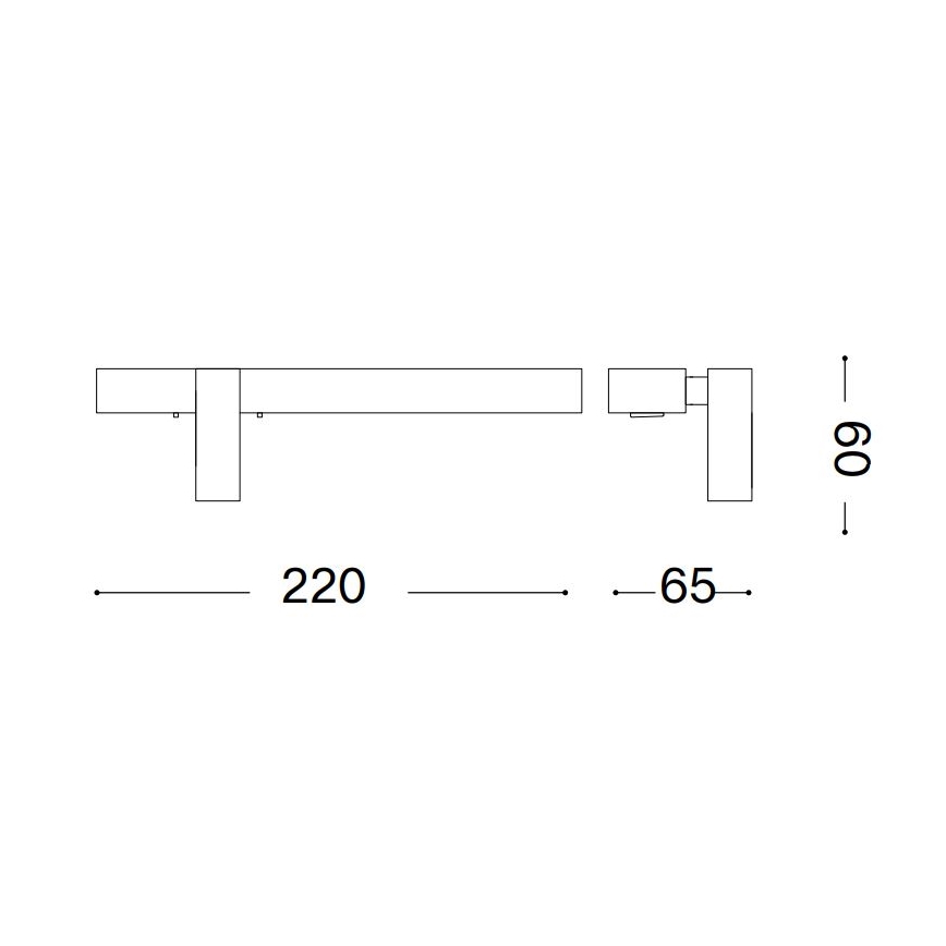 Ideal Lux - LED-seinävalaisin BONNE LED/6,5W/230V CRI 90 kulta