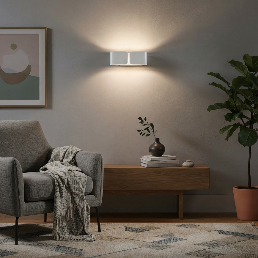 Ideal Lux - LED-seinävalaisin CLIP 2xG9/3W/230V valkoinen