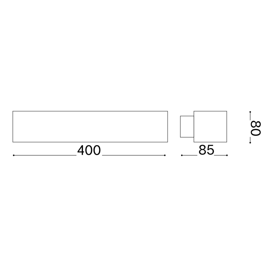 Ideal Lux - LED-seinävalaisin CRAFT LED/12W/230V CRI 90 pyökki