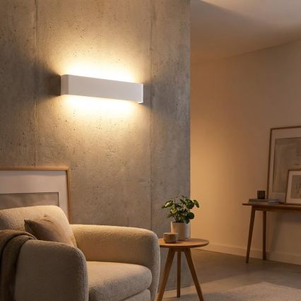 Ideal Lux - LED-seinävalaisin DELTA, 37 W, 230 V, 3000 K, 110 cm, Ra 90, valkoinen