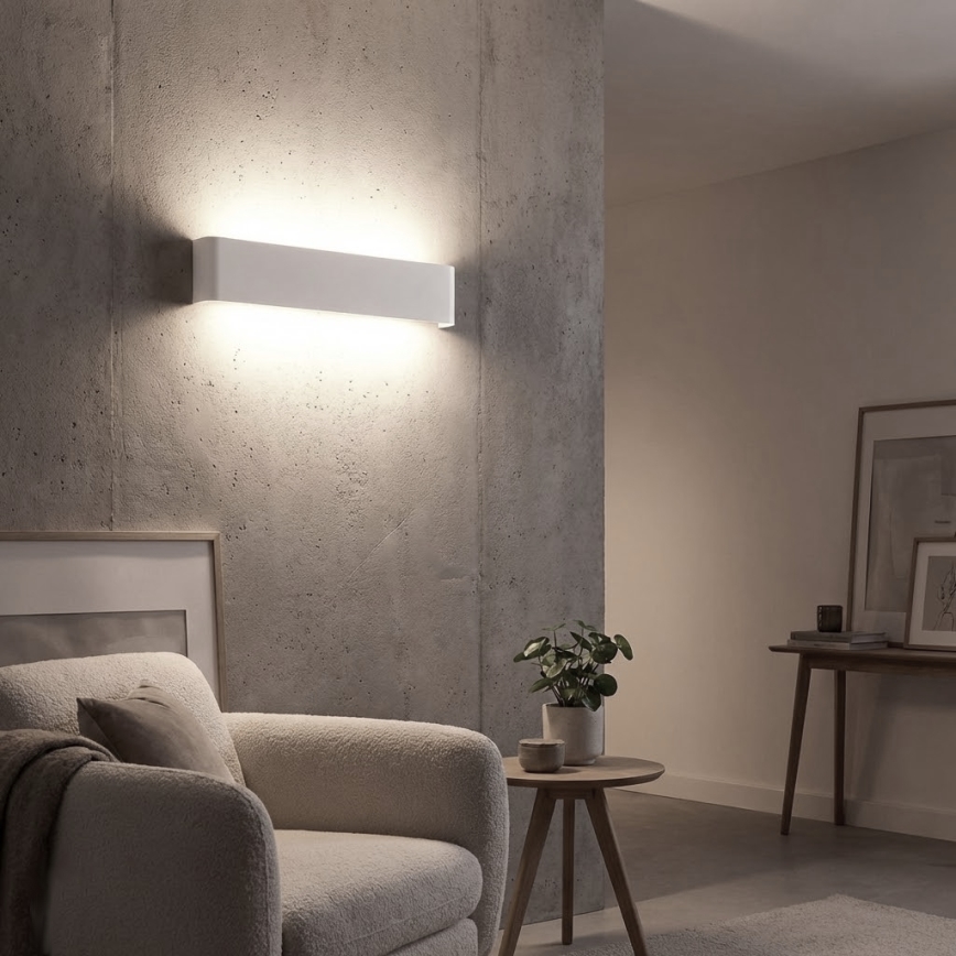 Ideal Lux - LED-seinävalaisin DELTA LED/19,5W/230V 4000K 61 cm CRI 90 valkoinen