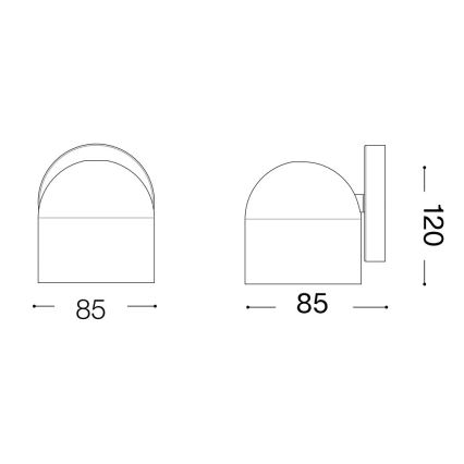 Ideal Lux - LED-seinävalaisin DODO 1xGX53/9W/230V messinki