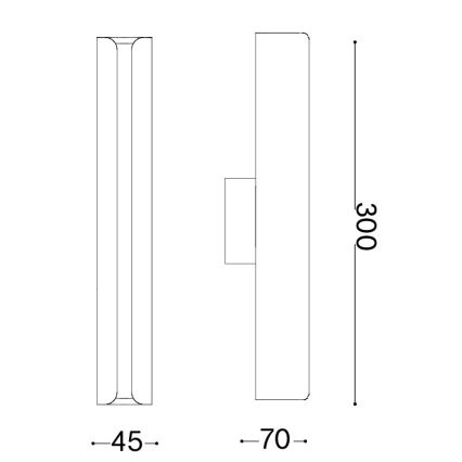 Ideal Lux - LED-seinävalaisin DORICA LED/8,5W/230V CRI 90 antrasiitti