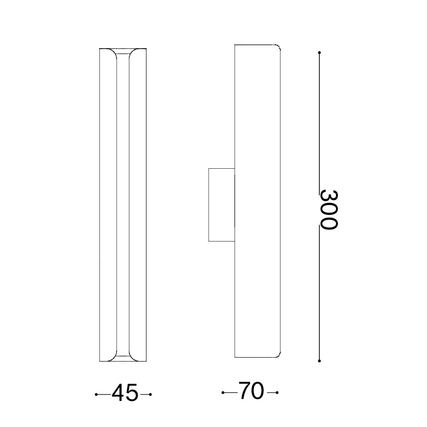 Ideal Lux - LED-seinävalaisin DORICA LED/8,5W/230V CRI 90 messinki