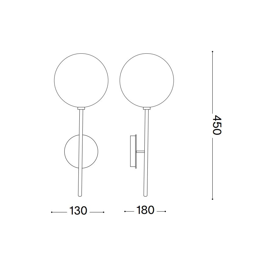 Ideal Lux - LED-seinävalaisin EQUINOXE 1xG4/2W/230V kiiltävä kromi/läpinäkyvä